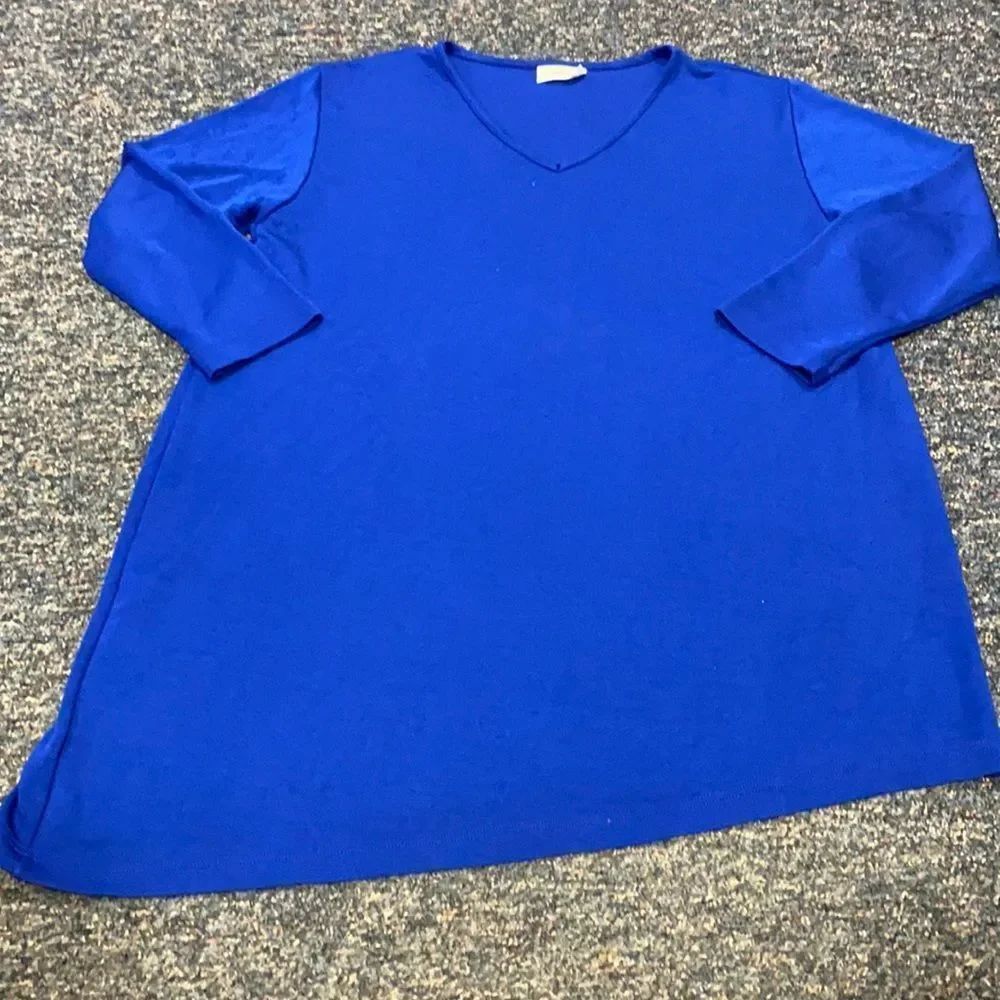 Blue Polyester Top sz. 16/18